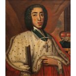 Italian School, late 17th/early 18th century- Portrait of a cleric, standing half-length turned to