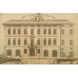 Paolo Posi, Italian 1708-1776- Facciata del Nuovo Palazzo Degl Industirssmi Signori Sergardi in