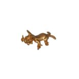 A gilt metal mythical beast brooch , possibly Mexican, 19th/20th century, modelled holding a