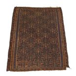 A Senneh Kilim, Northwest Persia, with all over design, borders trimmed, slightly reduced in size,