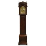 A George III style mahogany longcase clock, by Edm. Martin, Peddletown, early 20th Century, the hood