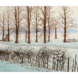 Graham Evernden, British b.1947 “Winter Light”; etching and aquatint in colours, signed, titled