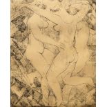 Cik Damadian, Romanian 1919-1985- The Three Graces; etching, signed, numbered and dated 47 in