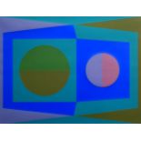 Bob Crossley, British 1912-2010- Geometric composition; screenprint in colours, signed, dated 69 and