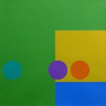 Bob Crossley, British 1912-2010- Three Circles; screenprint in colours, signed, titled, dated 70 and