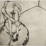 Frances Turner, British 1965-2003- I've Got My Man 1994; drypoint etching, titled, signed dated