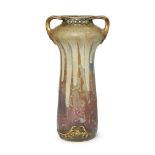 Amphora, an Art Nouveau ceramic vase the shape designed by Paul Dachselc.1895, impressed oval