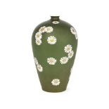 Richard Ginori, a porcelain vase decorated with marguerites 20th Century, printed Richard Ginori