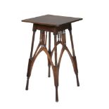 Mackay Hugh Baillie Scott (1865-1945), a walnut occasional tablec.1898The almost square top with