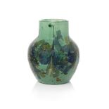 Monart, a 'Stoneware' glass vase20th Century, Shape NClear glass on the inside, surface decorated