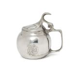 After Richard Riemerschmid, a polished pewter tankard/steinEarly 20th Century, stamped 1338Having