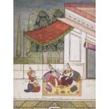 An illustration to a Ragamala series, Hyderabad, Deccan, late 18th Century, opaque pigments