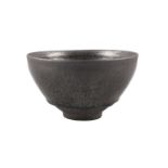 A Chinese yuteki tenmoku tea bowl, Jian kilns, Fujian province, Song dynasty, the deep, rounded