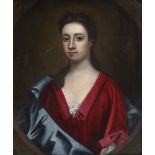 Follower of Enoch Seeman, British 1694-1744- Portrait of a lady, traditionally held to be Barbara