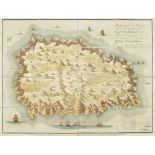 Lieutenant R P Read, British, late 18th/early 19th century- Geographical Plan of the Island of Saint