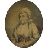 British School, late 18th/early 19th century- Portrait of an elderly lady, traditionally held to