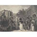 Robert Pollard, British 1755-1838- The Attempt to Assassinate the King, after Robert Smirke; etching