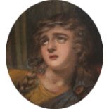 Circle of Benjamin Robert Haydon, British 1786-1846- Study of an allegorical figure, head and