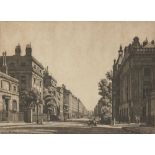Ian Strang ARE RE, British 1886-1952- Harley Street, 1927-1928; etching, signed within the plate,