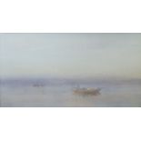 British/European School, late 19th/early 20th century- Dhow boats on the Nile; watercolour, signed