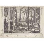 William Hogarth, British 1697-1764- Industry and Idleness, 1747; copper engravings, twelve, Heath