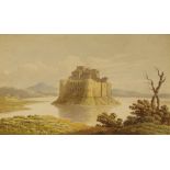 Attributed to Frederick W L Stockdale, British, early/mid 19th century- Lochleven Castle;