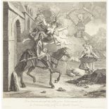 Gerard Van Der Gucht, Dutch c.1696-1776- The Adventures of Don Quixote, after Charles-Antoine