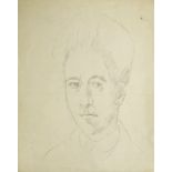 Marie Vorobieff Marevna, Russian 1892-1984- Portrait of Ossip Zadkine; charcoal, 31x25cm (unframed)