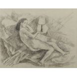 Marie Vorobieff Marevna, Russian 1892-1984- Anna de Bacher, reclining nude, Roma; pencil, signed,