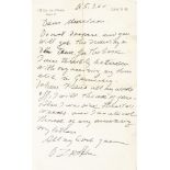 A letter from Ossip Zadkine to Marie Vorobieff Marevna, dated 5.3.60, 21x11.5cm Note: the letter