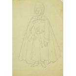 Marie Vorobieff Marevna, Russian 1892-1984- Russian Imperial officer; pencil on headed paper,