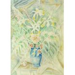 Marie Vorobieff Marevna, Russian 1892-1984- ‘Flowers for Picasso, Vallauris,’ 1957; watercolour over