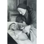 British School, late 20th century- Markia Rivera with her deceased mother, Marevna, 1984; gelatin