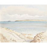 Roland Vivian Pitchforth RA ARWS, British 1895-1982- Seascape (recto & verso) ; watercolour,