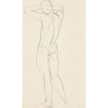 Keith Vaughan, British 1912-1977- Sketch of a standing man, and a seated person; pencil on paper,