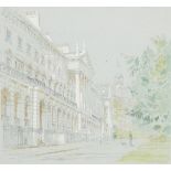 Charlotte Halliday, British, b.1935- Hanover Terrace, Regent's Park; watercolour heightened with