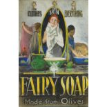 William Henry Barribal, British 1874-1952- Fairy Soap; gouache, original artwork for illustration,