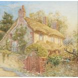 Henry John Stock, British 1853-1930- Blake’s Cottage, Felpham, 1917; watercolour and pencil,