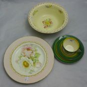 A Wedgwood Clarice Cliff trio,