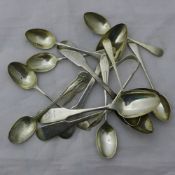 A quantity of silver teaspoons