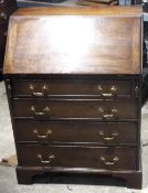 A George III mahogany bureau