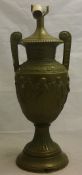 A Greek urn form table lamp