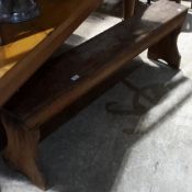 A small 19th century pine bench