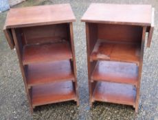 A pair of mahogany bookcases