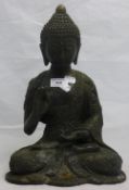 A large bronze Buddha