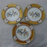 Three 19th century Spode plates