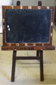 A child's blackboard on easel