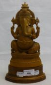 A carved figure of Ganesh