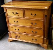 A modern chest of drawers