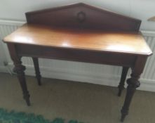 A Victorian mahogany hall table